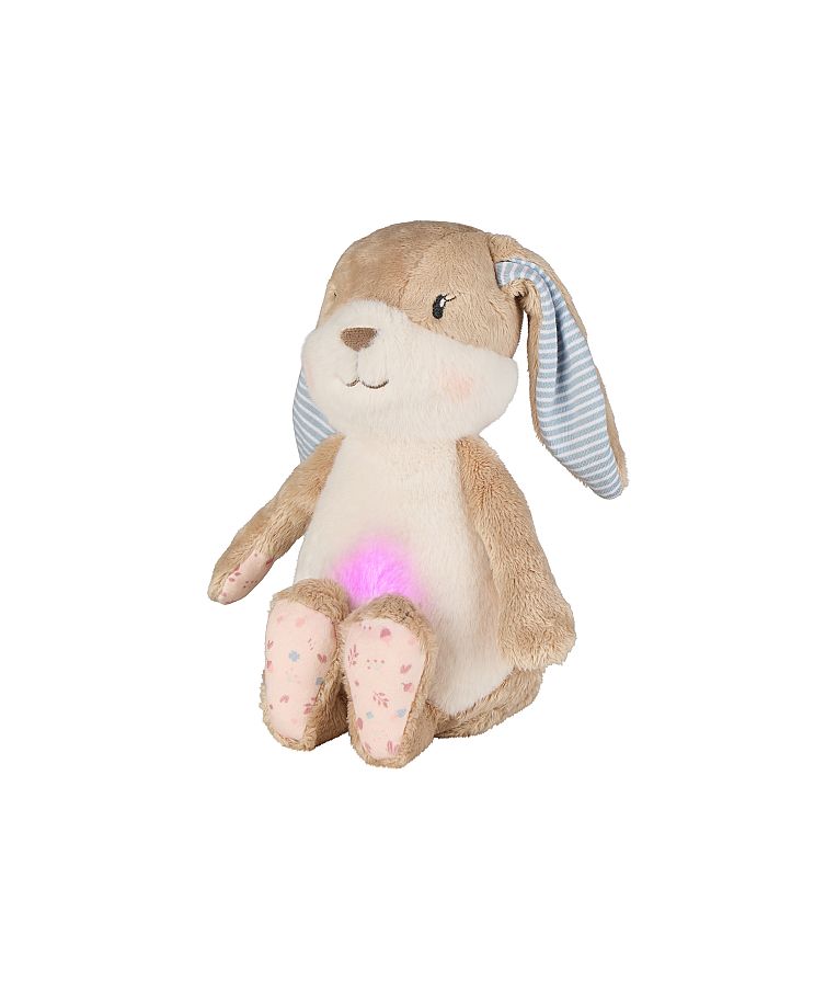 Migdukas su naktine lempute ir raminančiais garsais Hanni 26 cm. Ry&scaron;kiai ruda 998 7