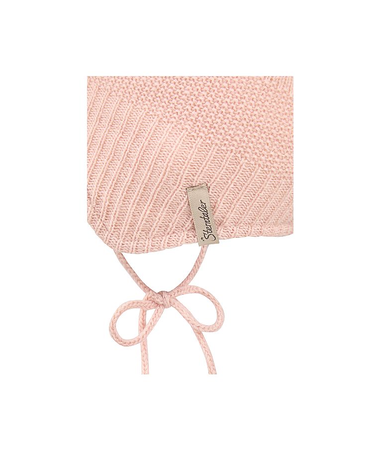 Megzta kepurė kūdikiams Gėlytė Baby pink 731 4