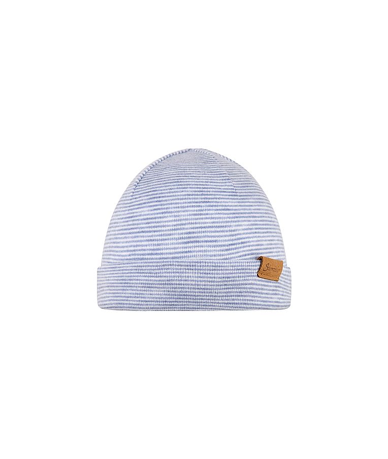 Vaikiška beanie kepurė Dryželiai Žydra 399 2