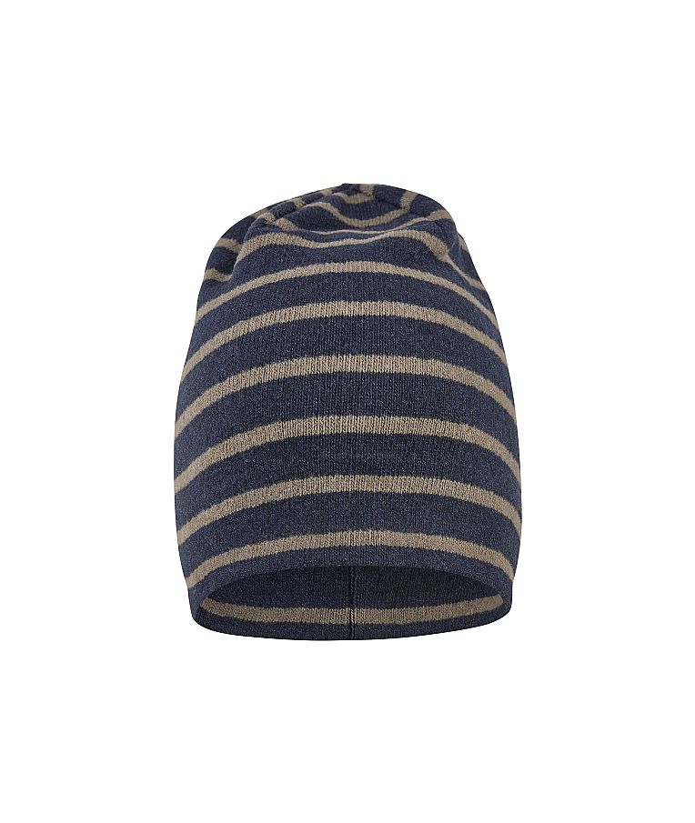 Vienguba beanie kepurė vaikams Dryžiai Tamsiai mėlyna 300 2