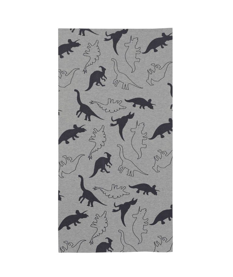 Trikotažinė kaklo mova &bdquo;Dinozaurai&ldquo; &Scaron;viesiai pilka 513 3