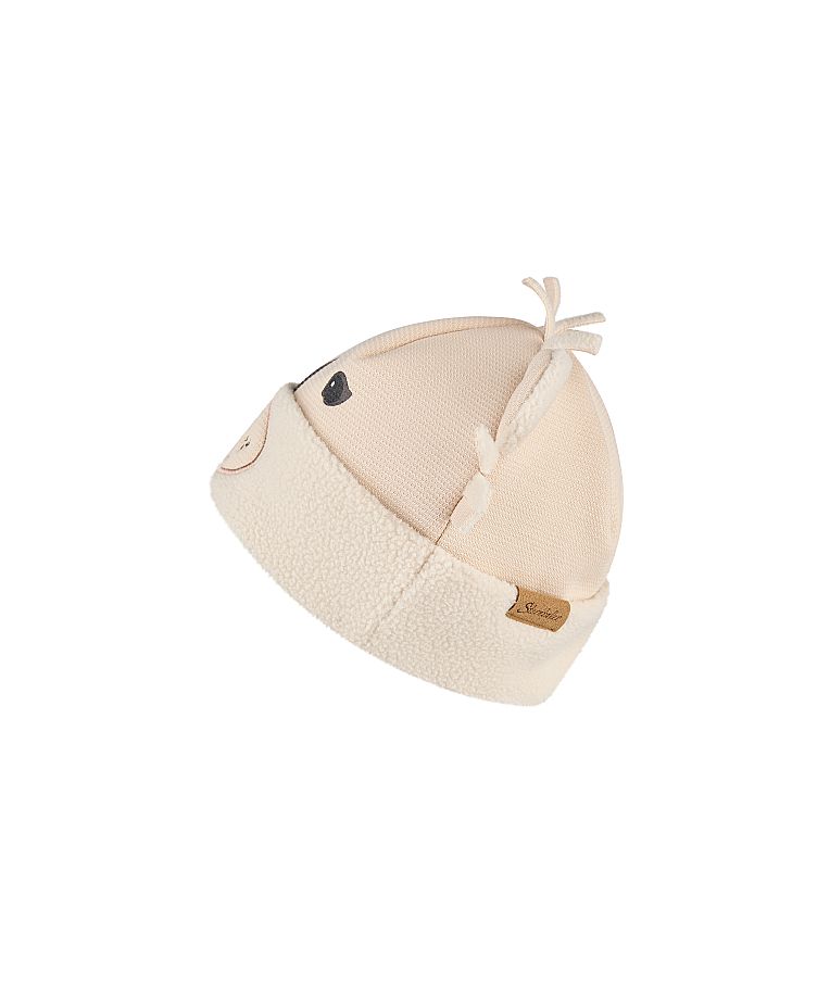 Vaikiška beanie kepurė Liūtukas Švelni kreminė 935 5
