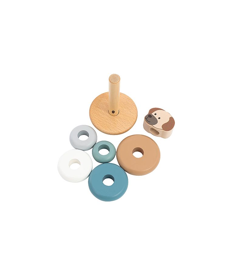 Medinė lavinamoji piramidė Lucky 14,3 cm Spalvotas 999 5
