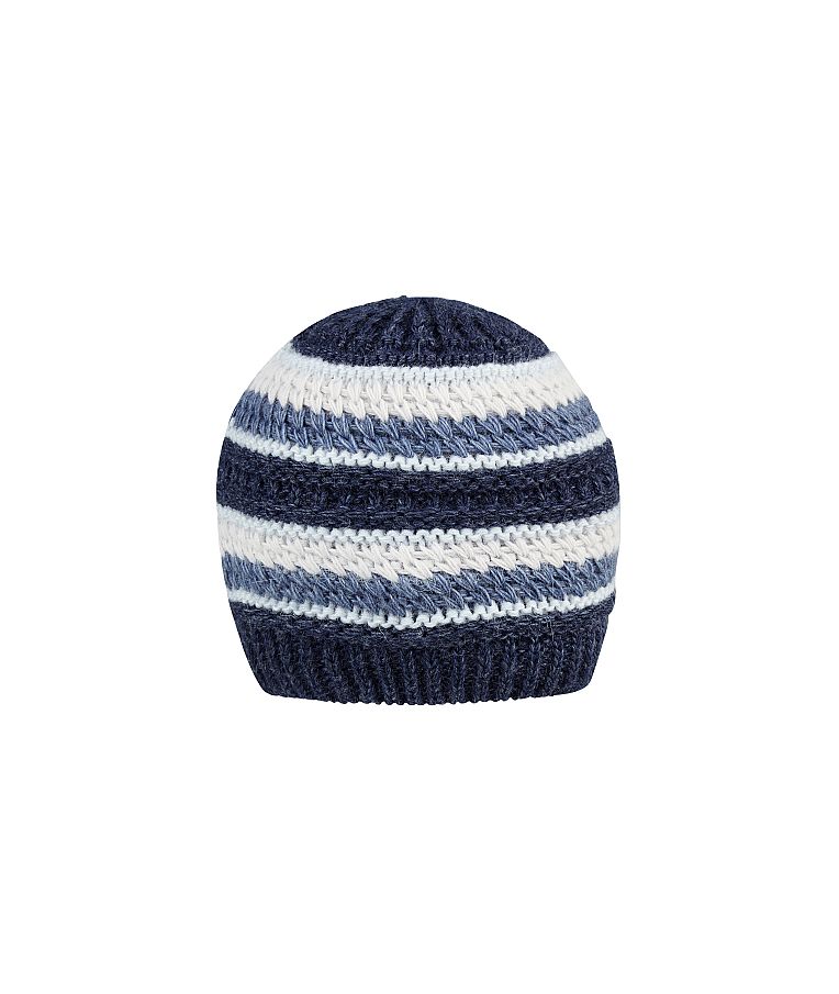 Megzta beanie kepurė kūdikiams ir vaikams Dryžuota Jūros mėlis 306 4