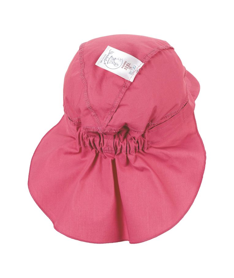 Vasarinė kepurė vaikams su kaklo apsauga One colour Prigesinta rožinė 835 4