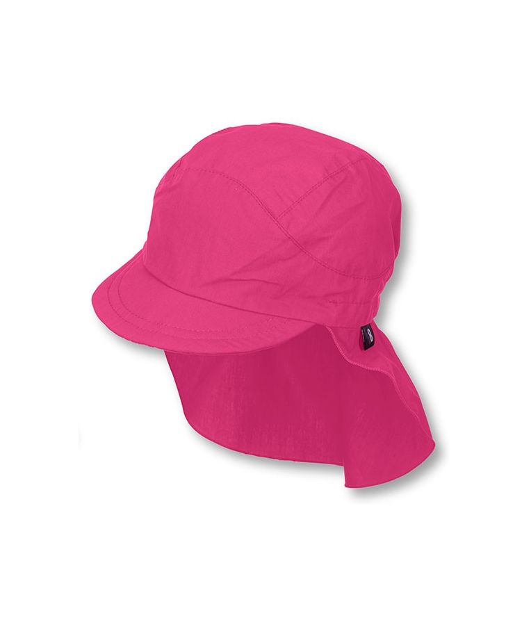 Vasarinė kepurė vaikams su kaklo apsauga One colour Ryški rožinė 745 1
