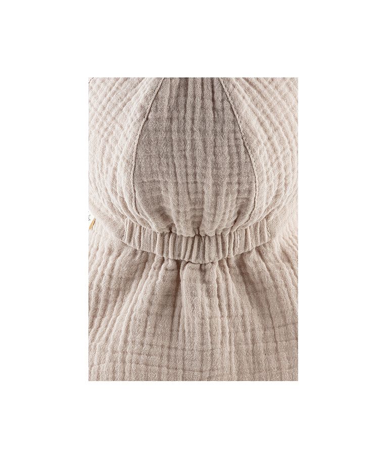 Vienspalvė vaiki&scaron;ka kepurė su kaklo apsauga nuo saulės &Scaron;velni kreminė 935 5