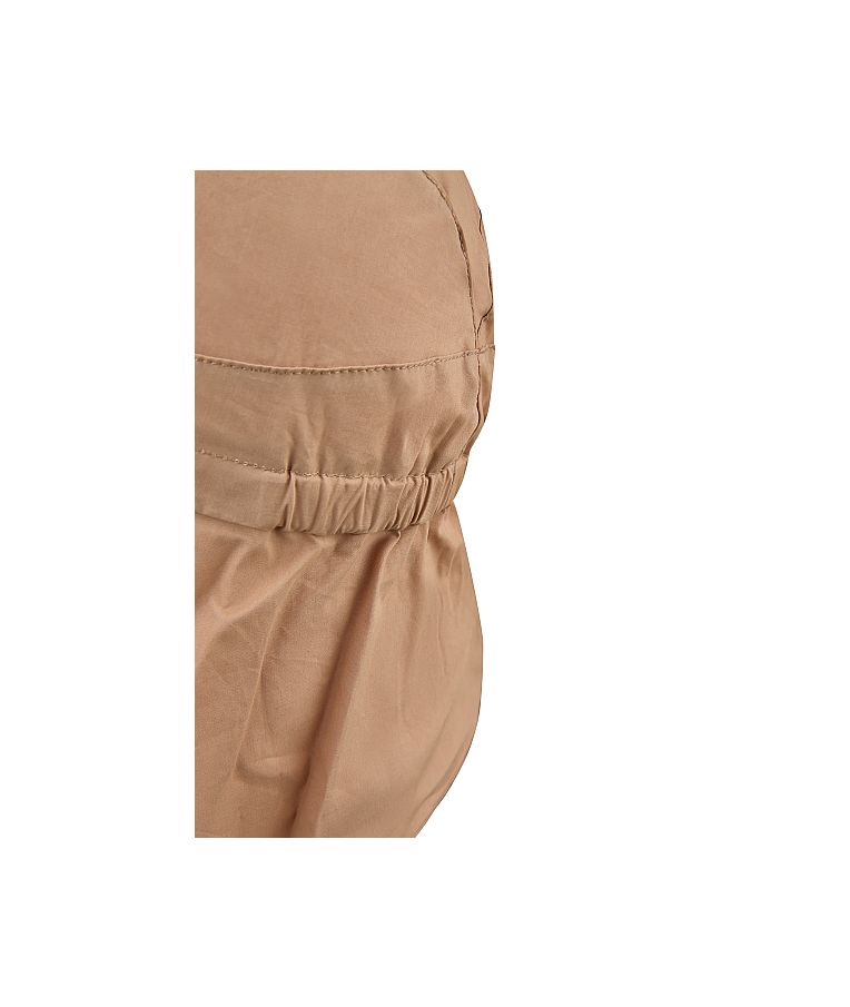 Vasarinė kepurė vaikams su kaklo apsauga One colour Pilk&scaron;vai smėlinė 931 5