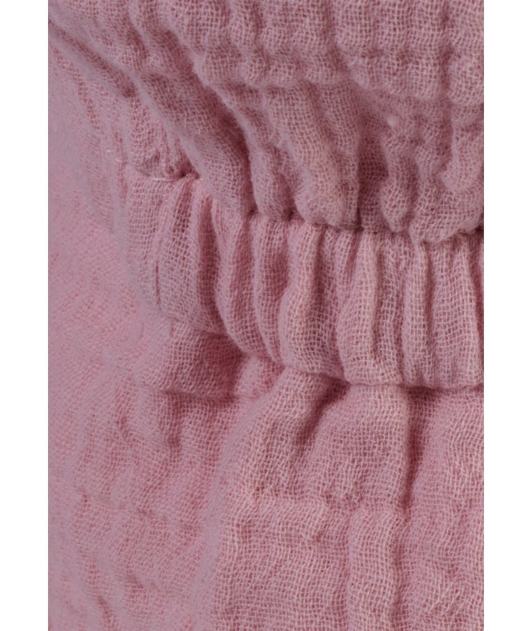 Vienspalvė vaiki&scaron;ka kepurė su kaklo apsauga nuo saulės Antikinė rausva 749 4