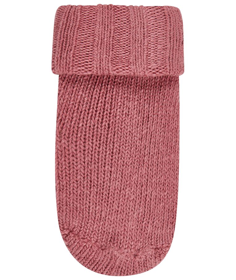 Kojinaitės kūdikiams su vilna	 Tamsiai rausva 737 2