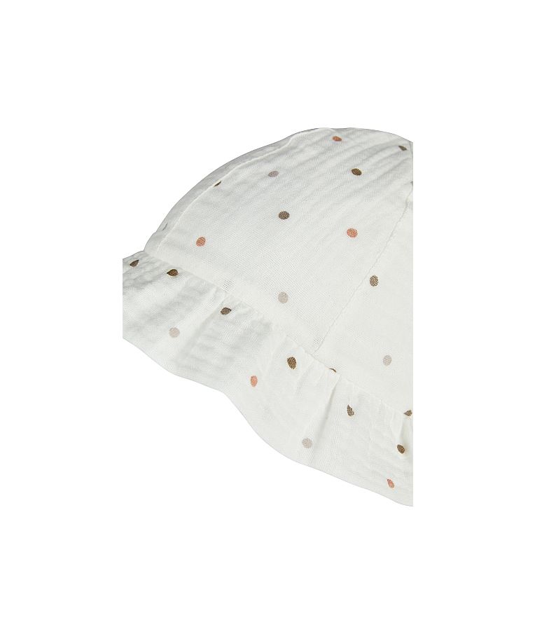 Vaiki&scaron;ka skrybėlė Ta&scaron;kuota balta Skaisti balta 500 5
