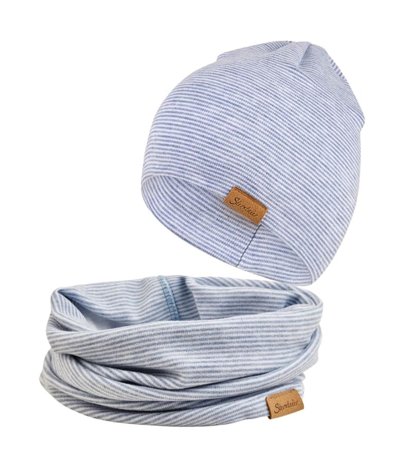 Vaiki&scaron;ka kaklo mova su pūkeliu Dryželiai Žydra 399 7