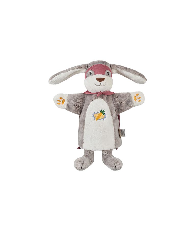 Teatro lėlė, maunama ant rankos Super zuikis, 30 cm Pilkai ruda 599 4