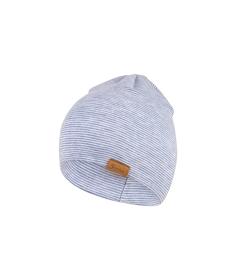 Vaikiška beanie kepurė Dryželiai Žydra 399 1