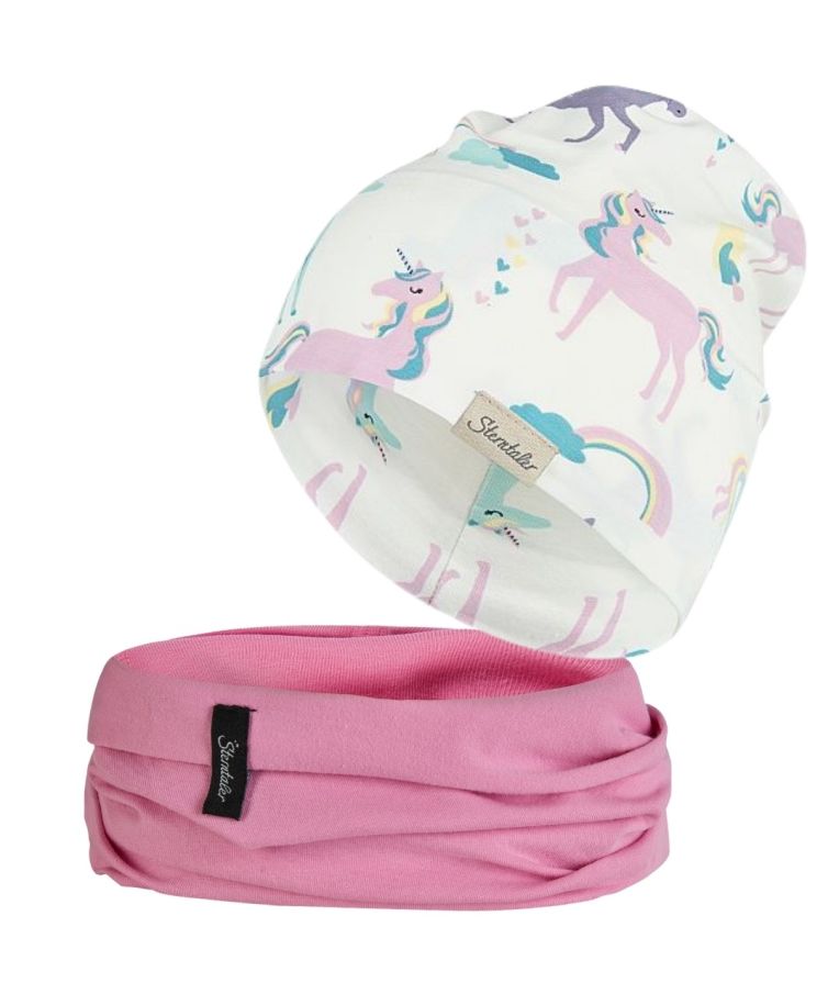 Vaiki&scaron;ka kepurė beanie Spalvoti vienaragiai Skaisti balta 500 6