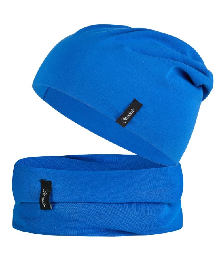 Trikotažinė kaklaskarė - mova Baby blue 304 5