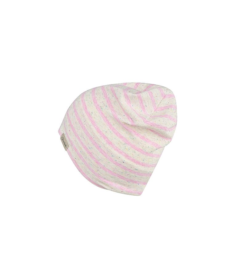 Vaiki&scaron;ka kepurė beanie Juostelės Tamsiai rausva 737 5