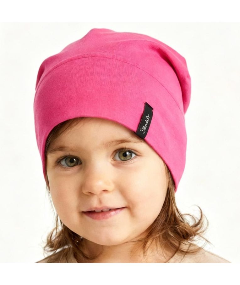 Vaiki&scaron;ka trikotažinė Beanie kepurė Ry&scaron;ki rožinė 745 7