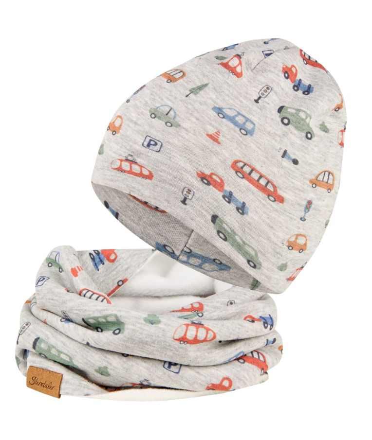 Vaiki&scaron;ka kaklo mova su pūkeliu Auto &Scaron;viesiai pilka 513 3