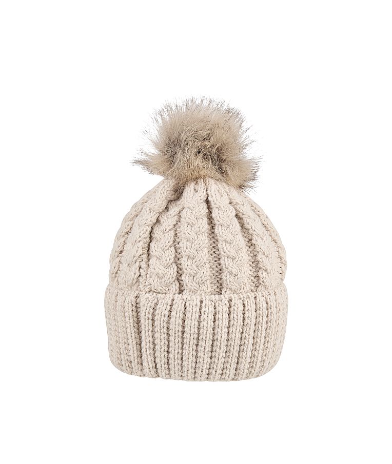 Megzta vaikiška beanie kepurė su bumbulu Capucino 921 4