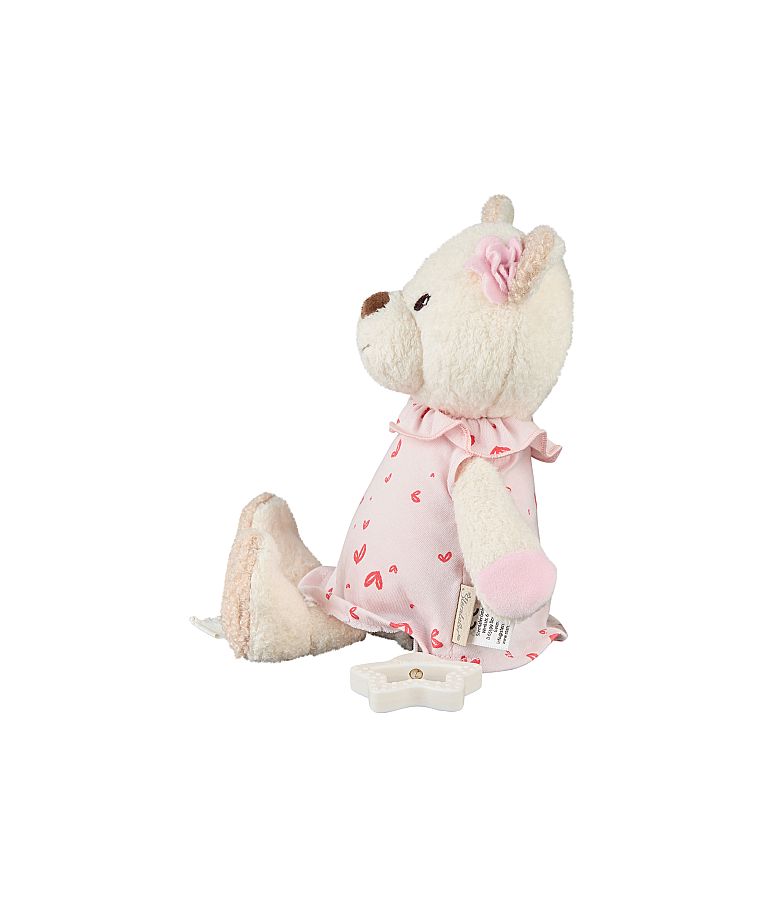 Mink&scaron;tas muzikinis žaislas Me&scaron;kutė Betty, 24 cm Perlo balta 903 3