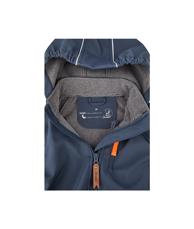 Softshell striukė vaikams (74-128 dydžiai) Tamsiai mėlyna 300 6
