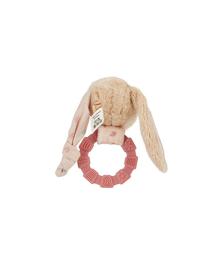 Kramtukas - guminis žiedas ki&scaron;kutis Hanni Tamsiai rausva 737 2