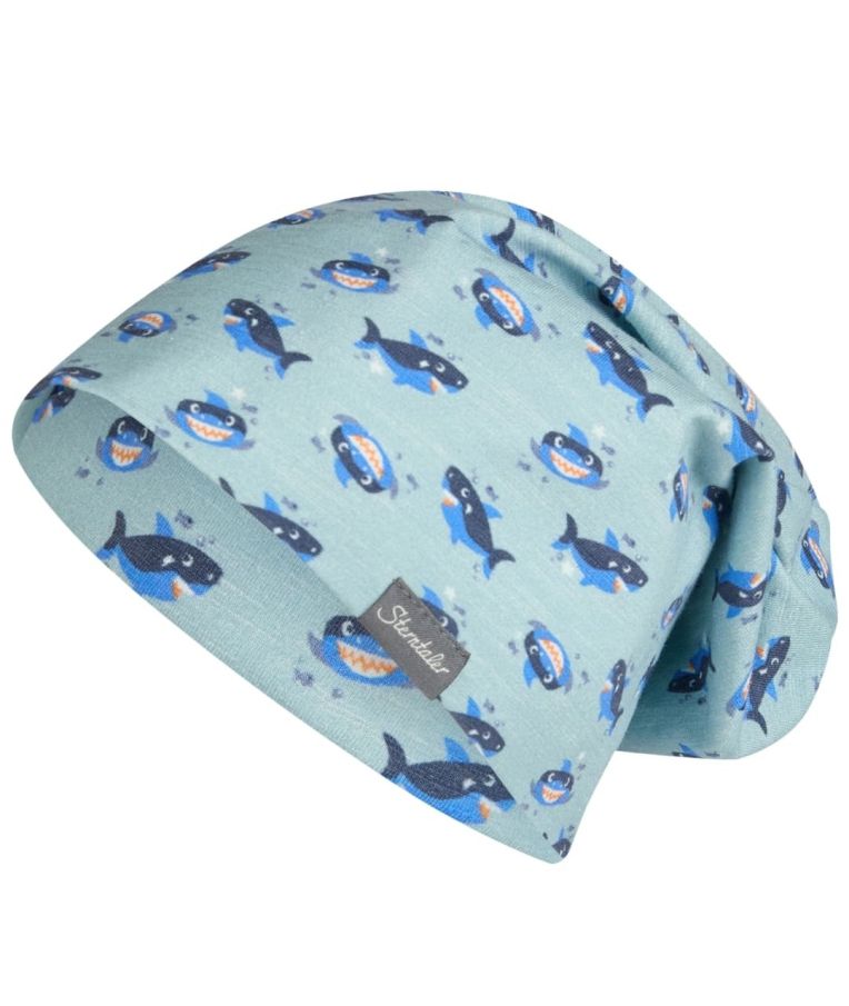 Vaiki&scaron;ka kepurė beanie Rykliukas Dangaus melsvumas 313 1