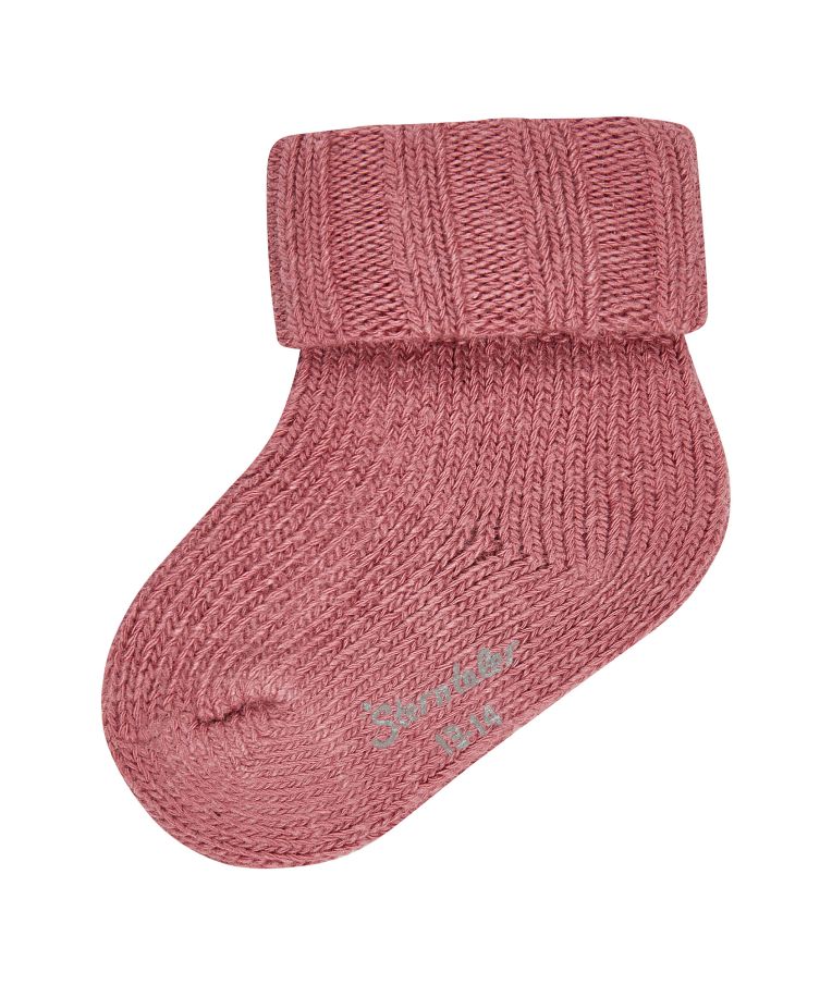 Kojinaitės kūdikiams su vilna	 Tamsiai rausva 737 1