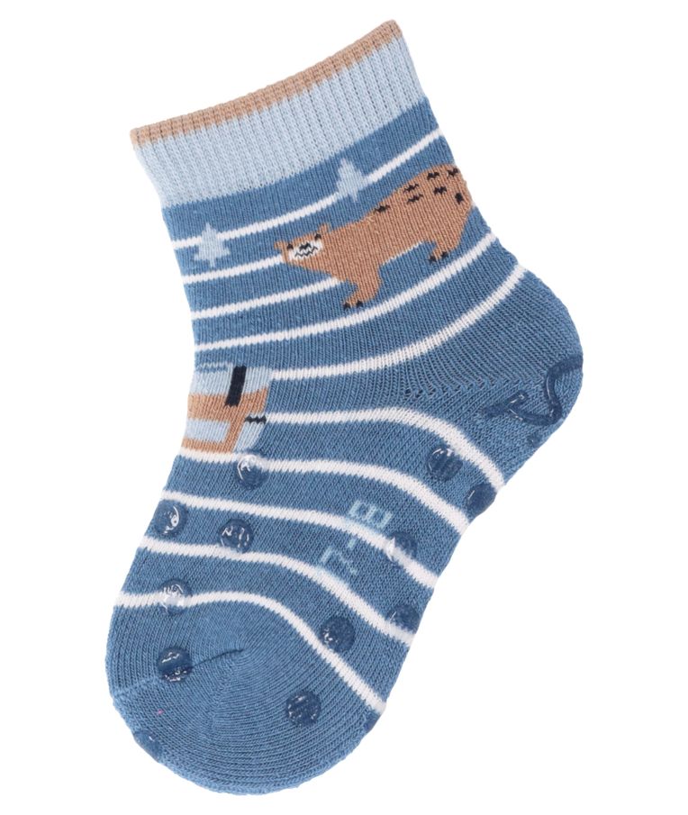 Ropojimo kojinės vaikams Gyvūnai, frotinės, 2 poros (18-22 dydžiai) Šviesiai mėlyna 318 3