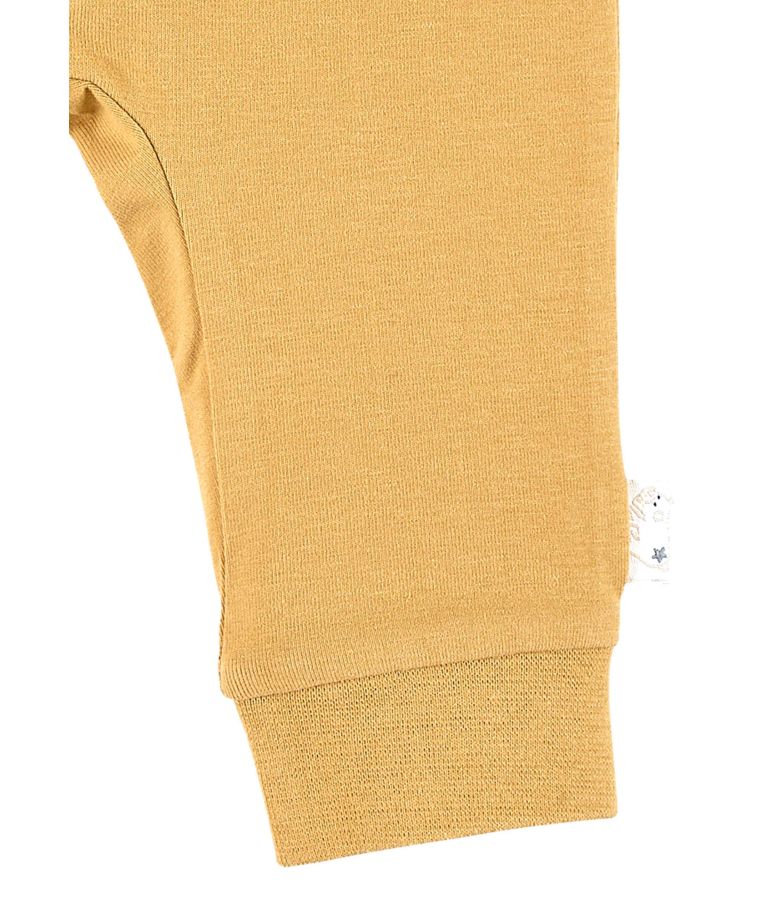 Kelnės vaikams Geltonos trikotažinės 68-86cm., pailgintu liemeniu Geltona 115 4