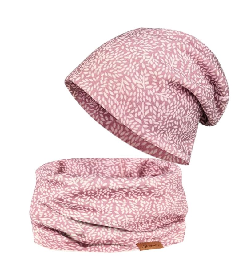 Vaiki&scaron;ka kaklo mova su pūkeliu Lapeliai Antikinė rausva 749 6