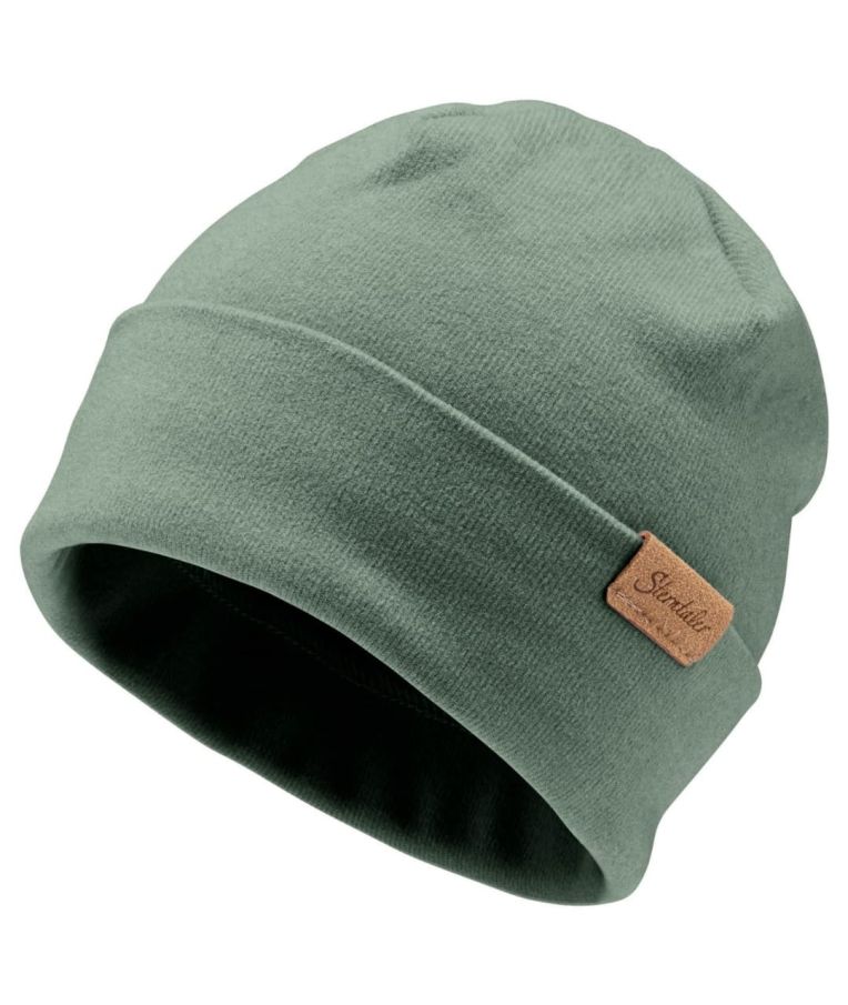 Kepurė vaikams Vienspalvė Beanie, vienguba, rudeniui/pavasariui Samanų žalia 275 1