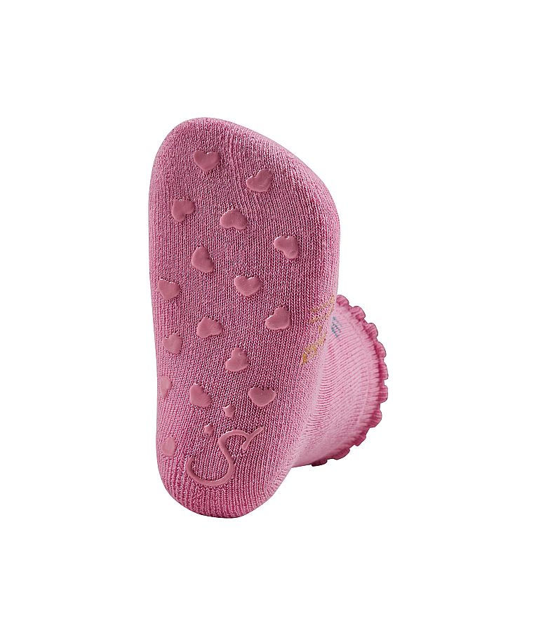 Frotinės ropojimo kojinės vaikams Ananasas, 2 poros (18-22 dydžiai) Tamsiai rausva 737 4