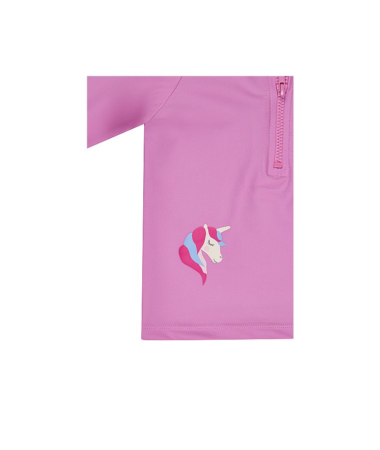 Vaiki&scaron;ki maudymosi mar&scaron;kinėliai Vienaragis (80-116 dydžiai), ilgomis rankovėmis Tamsiai rausva 737 5