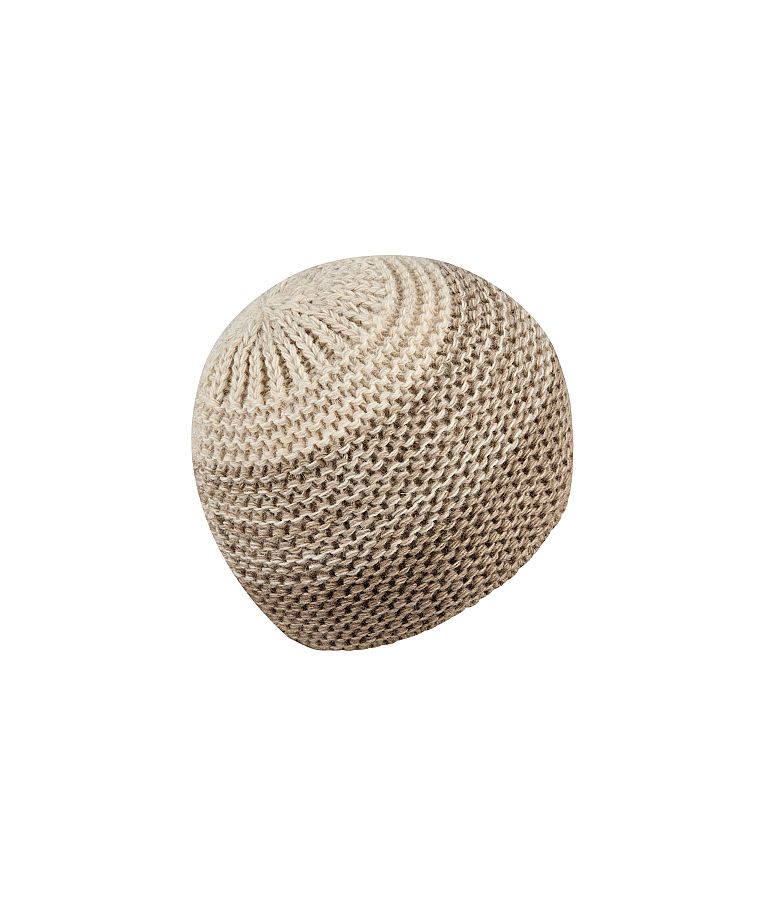 Megzta beanie kepurė vaikams Spalvota &Scaron;velni kreminė 935 3