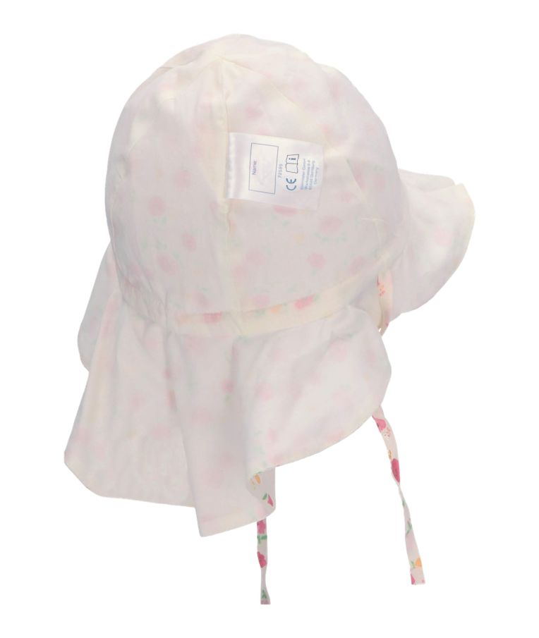 Kepurė vaikams su raišteliais kaklo apsauga Gėlės Balta 908 5