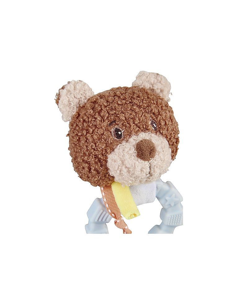 Kūdikių kramtukas - guminis žiedas Me&scaron;kutis Bob, 13 cm &Scaron;velni melsva 398 5