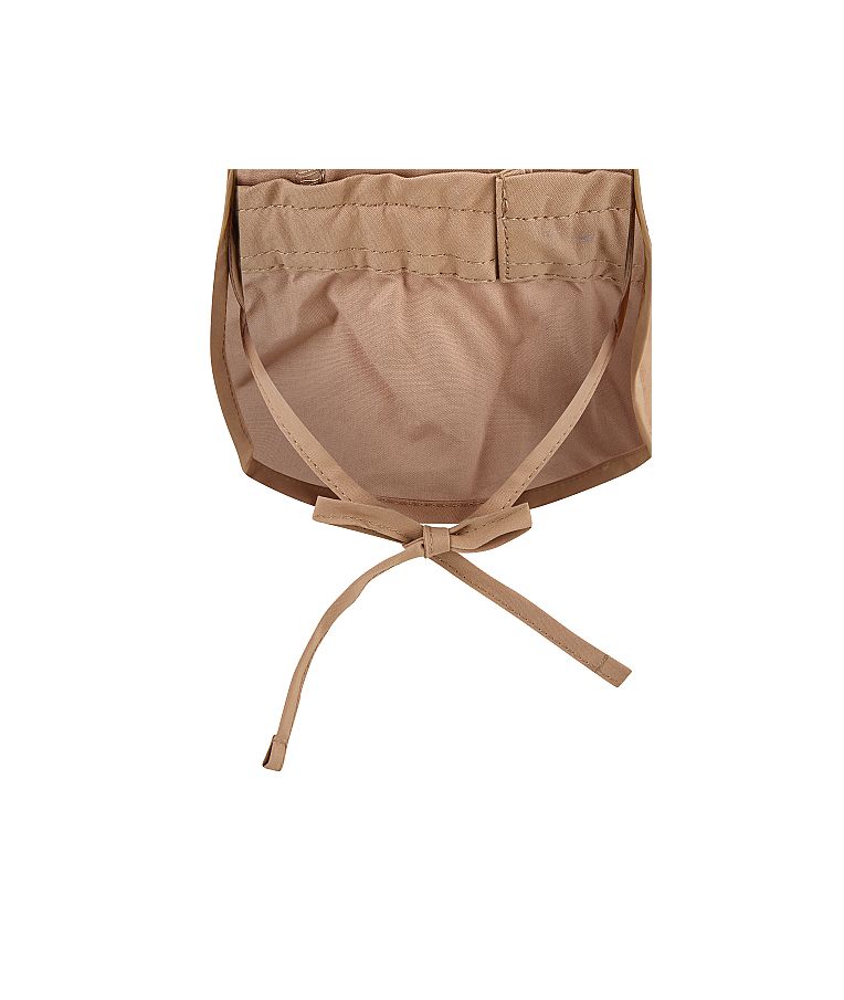 Vasarinė kepurė vaikams su mini kaklo apsauga ir rai&scaron;teliais One color Pilk&scaron;vai smėlinė 931 4