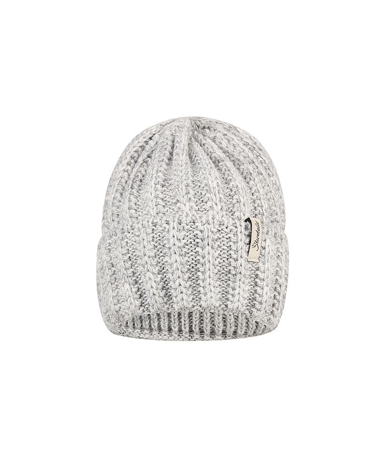 Megzta vaiki&scaron;ka beanie kepurė, vienguba Pilka 542 1