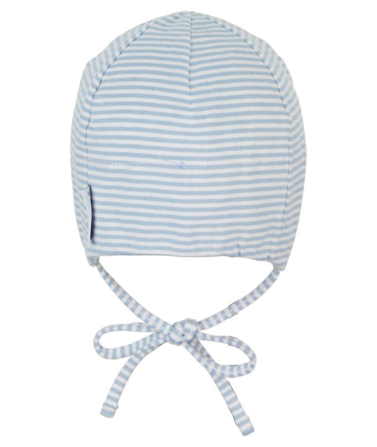 Vienguba trikotažinė kepurė kūdikiams Dryžuota Šviesiai mėlyna 318 2