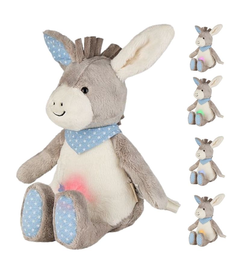 Migdukas su naktine lempute ir raminančiais garsais Emmi Boy 26 cm. Spalvotas 999 1