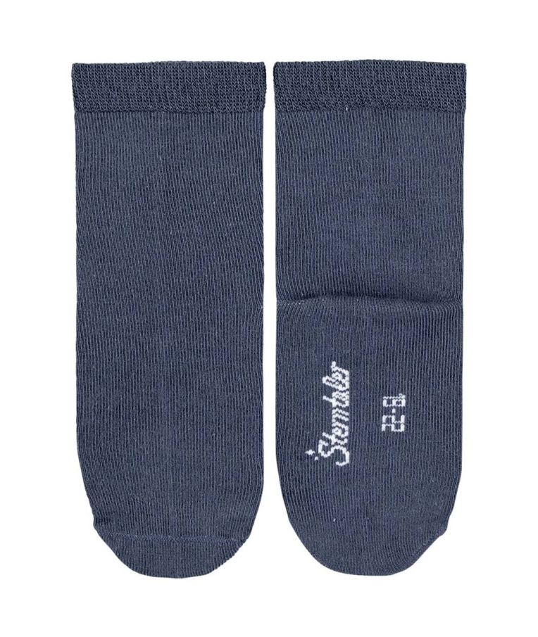 Plonos bambuko pluo&scaron;to kojinės vaikams, 3 poros (18-34 dydžiai) &Scaron;viesiai mėlyna 318 3