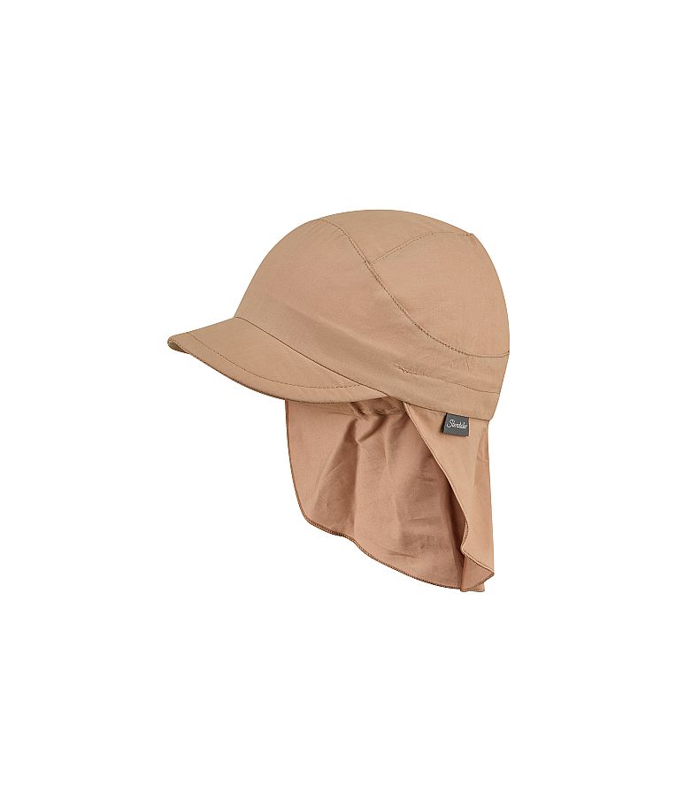 Vasarinė kepurė vaikams su kaklo apsauga One colour Pilk&scaron;vai smėlinė 931 1