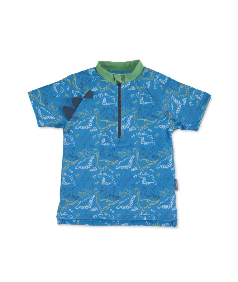 Maudymosi marškinėliai berniukams, trumpomis rankovėmis Dino Ryški mėlyna 379 1