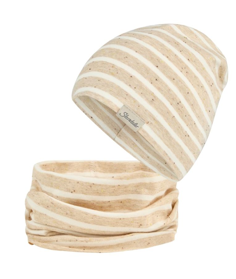 Vaiki&scaron;ka kepurė beanie Dryžuota su ta&scaron;keliais Kobalto mėlyna 315 6