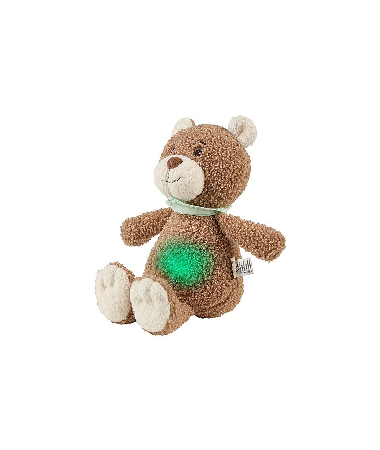 Migdukas su naktine lempute ir raminančiais garsais Me&scaron;kutis Bo, 32 cm Ry&scaron;kiai ruda 998 9