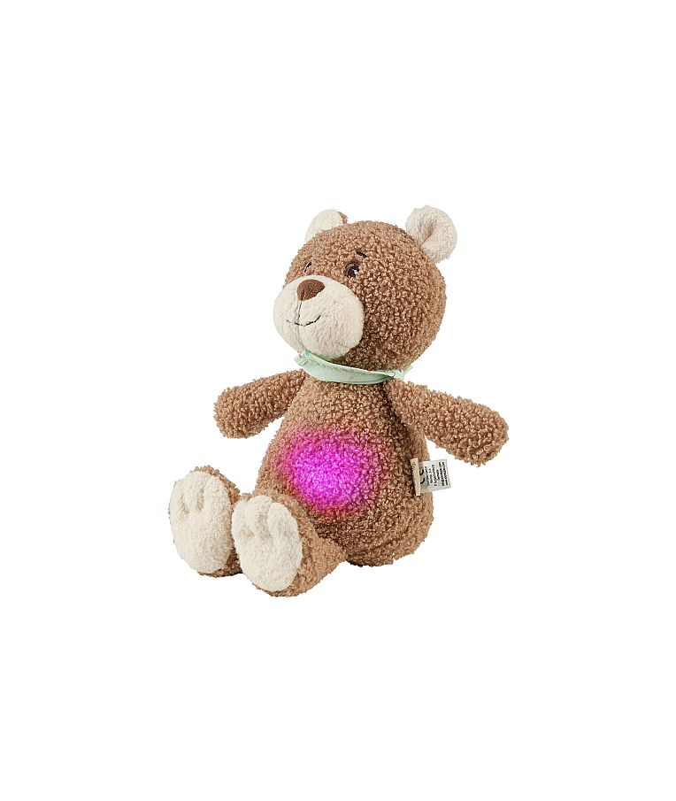 Migdukas su naktine lempute ir raminančiais garsais Me&scaron;kutis Bo, 32 cm Ry&scaron;kiai ruda 998 10