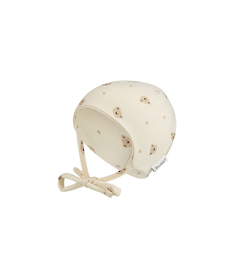 Kepurė kūdikiams, su rai&scaron;teliais Me&scaron;kutis Balta 908 1