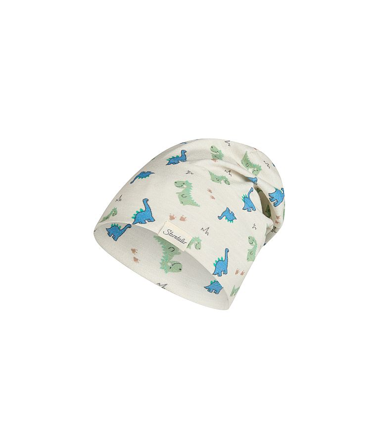 Beanie kepurė vaikams Dinozauriukai &Scaron;velni kreminė 935 1